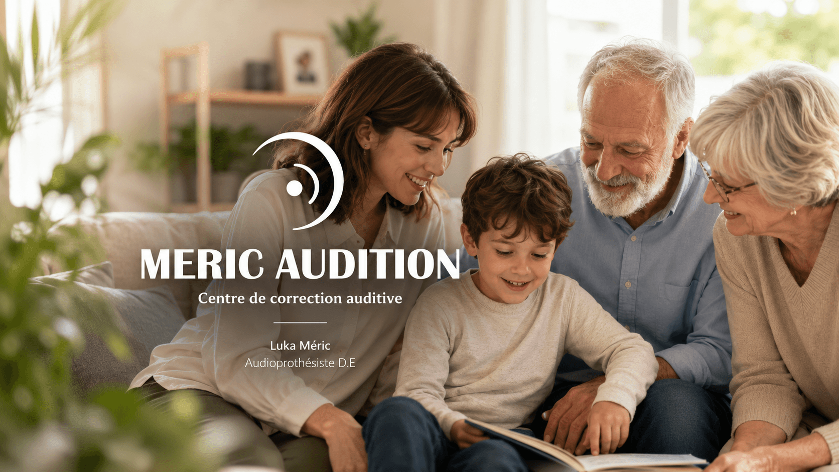 Patient accompagné pour son audition chez Méric Audition